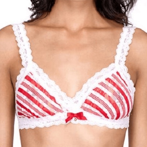 Hanky Panky Peppermint Stripe Bralette - Picture 1 of 6